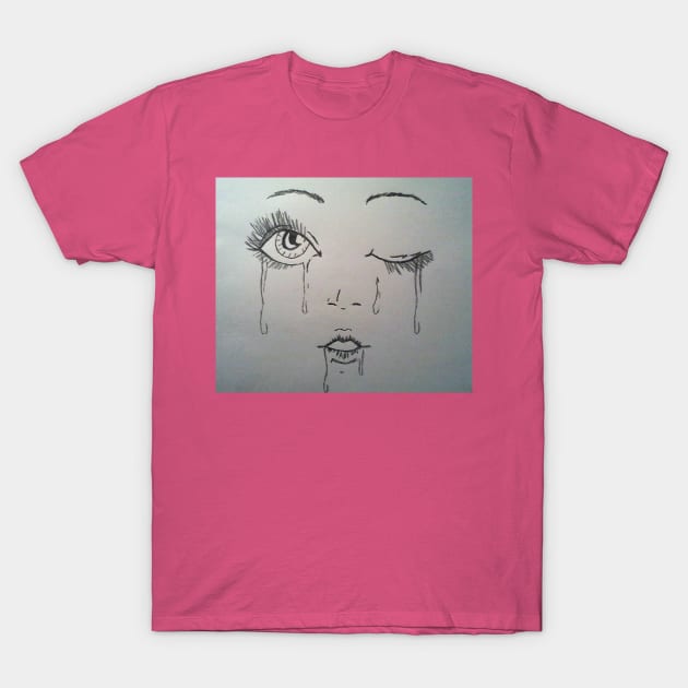 Sad girl T-Shirt by brittttydoll